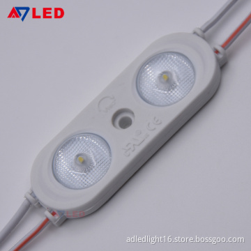 Adled light 2800-6500K smd2835 200lm ip67 2w led module lens with 180 degree